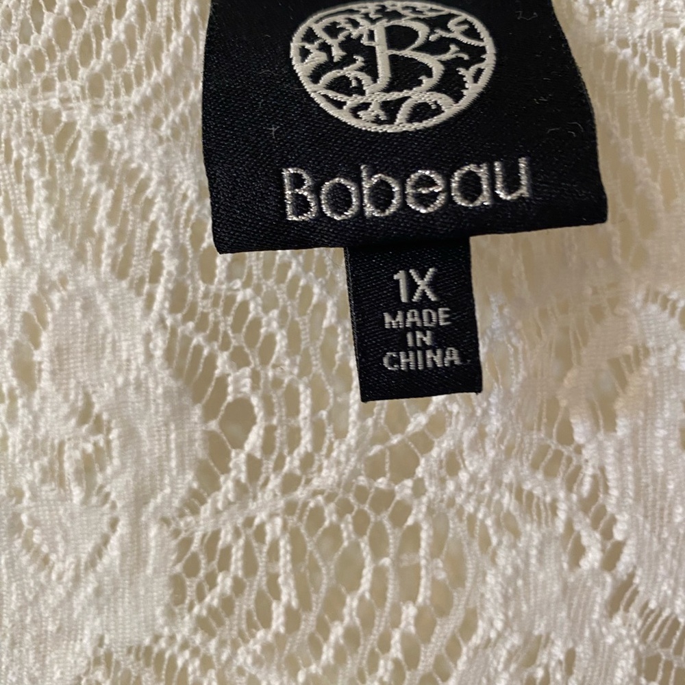 Bobeau Cream Lace Blouse